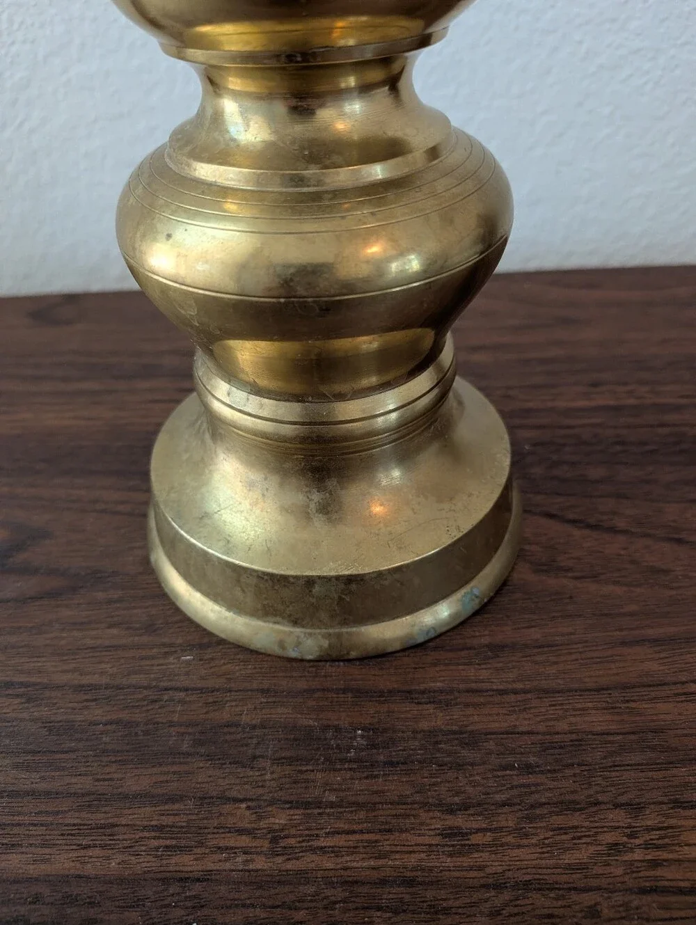 Lot Of 4 Assorted Solid Brass Taper Candlestick Holders Various Sizes Vintage